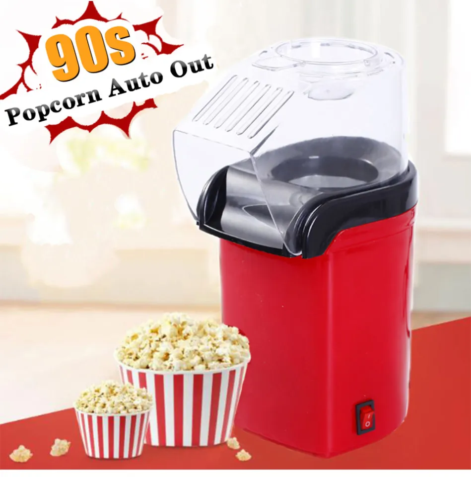 Electric Popcorn Maker Hot Air Blowing Popper Household Automatic Machine  Pop Corn Mesin