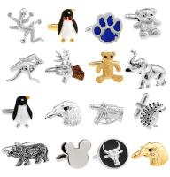 Free shipping Cuff Links horse design animal series bear elephant penguin kangaroo eagle men cufflinks whoelsale amp;retail