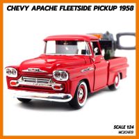 สินค้าขายดี!!! โมเดลรถ CHEVY APACHE FLEETSIDE PICKUP 1958 สีแดง (Scale 1:24) โมเดลรถยก จำลองสมจริง ประกอบสำเร็จ พร้อมตั้งโชว์ ## โมเดล โมเดลรถ ของเล่น ของสะสม รถ หุ่นยนต์ ตุ๊กตา โมเดลนักฟุตบอล ฟิกเกอร์ Model