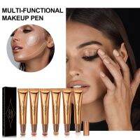 ♀₪✠ Jaysuing multi-functional cosmetic brush grooming three-dimensional fluid profile face blush grooming specular colour makeup