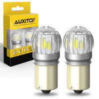 AUXITO 2ชิ้น1156แสงสว่างสีขาวมากหลอดไฟ Led ดีไซน์เป็นเอกลักษณ์ของ1:1 7506 Ba15S 1003หลอดไฟ Led แบบเปลี่ยนได้ P21W 1141สำหรับไฟท้ายไฟสำรองไฟสัญญาณเบรก