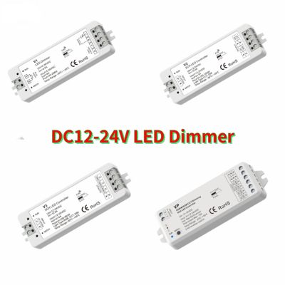 ✧ DC12-24V V1 V2 Single Color CCT LED Dimmer 12V CV RF 2.4G V3 VP V5-M RGBW RGB CCT RGB Controller For 1 2 3 4CH Led Strip Light