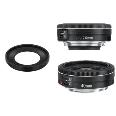 1ชิ้นES52 ES-52โลหะกล้องฝาครอบเลนส์สำหรับCanon EF 40มิลลิเมตรf/2.8 STM EF-S 24มิลลิเมตรf/2.8 STM-Yrrey