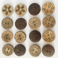 New 15pcs 18mm Cartoon Button for Children Coconut Wood Button Clothing Accessoriesfor Wedding Decor Sewing Accessories Haberdashery