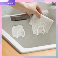 YESMILE 2 Pcs สีขาวขาว ที่ยึดฝาหม้อ อุปกรณ์อเนกประสงค์ เหล็กไร้สนิม ที่วางฟองน้ำอ่างล้างจาน ของใหม่ ความจุแบริ่งที่แข็งแกร่ง ชั้นเก็บของในครัว อุปกรณ์สำหรับห้องครัว