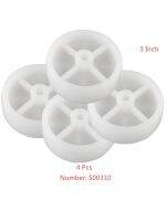 4 Pcs/Lot Casters 3 Inch White Pp Single Wheel Diameter 75mm Bearingless Nylon Agricultural Machinery