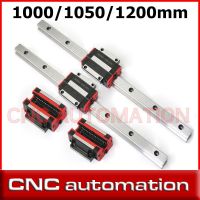 ชิ้นส่วน CNC HGW15CC HGH15หรือบล็อกการขนส่ง HGH15CA เชิงเส้น4พร้อมรางนำทาง1200มม. 1050มม. 1000มม. HGR 2ชิ้นใหม่