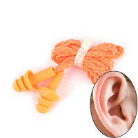 gou 1PC Soft silicone corded EAR ปลั๊กอุดหูป้องกันการได้ยินซ้ำได้