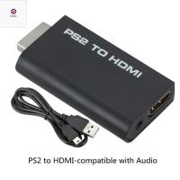 P9YN2เครื่องเล่น1080P Full HD เป็น HDMI ส่งสัญญาณสาย HDMI สายเชื่อมต่อ PS2การแปลงวิดีโอไปยังตัวแปลง HDMI เสียงวิดีโออะแดปเตอร์เอาต์พุต PS2ไปยังหัวแปลงสัญญาณ HDMI PS2ไปยังสาย HDMI สาย HDMI