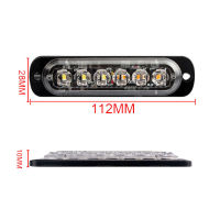 4 X รถจักรยานยนต์ LED Strobe ไฟเตือน Grille กระพริบ Light Bar รถบรรทุกรถ Beacon โคมไฟสีส้ม Traffic Light 12V 24V รถ Lights2023