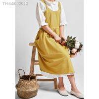 ✚❇ Korean Style Cotton Linen Gardening Coffee Shop Kitchen Aprons Cooking Baking Cleaning Restaurant Stylish Design Florist Apron