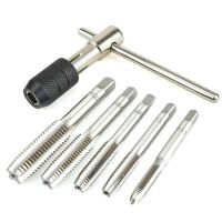 ❀✿♈ DIVEITONE ชุดต๊าบเกลียว ชุดทำเกลียวใน 6/9 ชิ้น TAP WRENCH SET M3/4/5/6/8 M6x1.0M7x1.0M8x1.25 แตะประแจตั้ง ต๊าป สว่านเกลียว