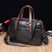 Mens Business Leather Briefcase Male Laptop Shoulder Bags Casual Vintage Bags Messenger crossbody Bags Travel Handbags XA654ZC