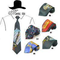 New 4inch Wide 28 Fashion";Music GuitarViolinSachsSuonaDrumsTuba";Design Mix Polyester Classic Men`s Party Tie gift Tie