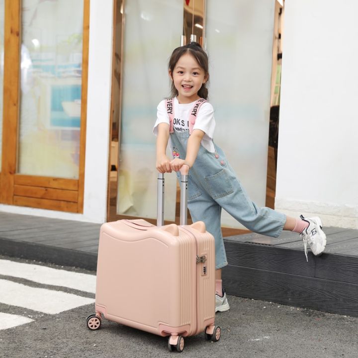 Children Lovely Rolling Luggage Set Women Trolley Suitcase Girls