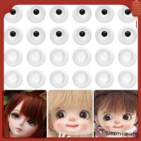 SHIWEI732880294 1Set 8~26mm DIY เครื่องประดับ ของเล่นลูกตา ตาตุ๊กตาอะคริลิค แผ่นปิดตาใสและดำ ติดดินโคลน