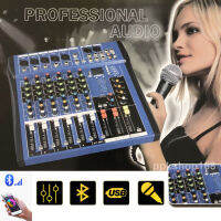 มิกเซอร์ 6ช่อง เครื่องเสียง บลูทูธ Bluetooth 6 Channel Mixer Microphone Mixing Console Sound Mixer รุ่น 606 พร้อมส่ง