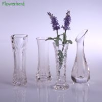 Transparent Flower Vase Plastic Crystal Small Vase Coffee Western Restaurant Home Table Decoration Vase