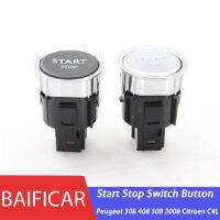 Baificar nd New Genuine 4 Pin Engine Start Stop Switch Button 80 90 For Peugeot 308 408 508 2008 Citroen C4L