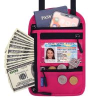 กระเป๋าใส่บัตรเครดิต RFID ซองใส่หนังสือเดินทางสำหรับผู้หญิงผู้ชายกระเป๋าใส่คอบ่าไหล่ Dompet Travel กระเป๋าโทรศัพท์ที่ใส่หนังสือเดินทางที่กันน้ำซองใส่หนังสือเดินทาง S