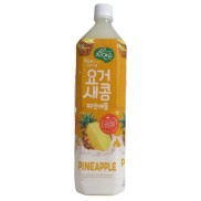 Nước Ép Trái Cây Lợi Khuẩn Woongjin 1500ml x 1 Chai - Vị Thơm Dứa