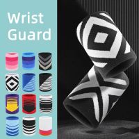 ﹍◐✲ 1 Pair Colorful Polyester Cotton Adult Kid Sport Sweat Band Wrist Protector Gym Running Safety Wrist Support Brace Wrap Bandage