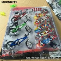 54632aj 8PCS/Set Mini Fingerboard finger skateboard and bmx bike toy for children kids skate boards scooter FSB fun Novelty bicycle gift