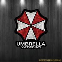 02สติกเกอร์โลโก้Umbrella Corporation งานพิมพ์ Resident Evil/Bio Hazard แต่งรถ มอเตอร์ไซค์