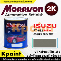 [MORRISON] สีพ่นรถยนต์ สีมอร์ริสัน อิซูซุ เบอร์ PT-682   *** ขนาด 1 ลิตร - สีมอริสัน ISUZU.