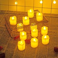 6pcs LED Tea Candle Light Flameless Lights Lamp Flicking Battery Powered Home Birthday Party Wedding Decoration Gift