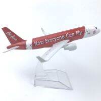 [16cm] โมเดลเครื่องบิน Air Asia Everyone can fly 320 (Aircraft Model) วัสดุทำจากเหล็ก มีล้อ พร้อมฐาน ของเล่น ของสะสม