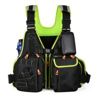 FX Life Jacket Outdoor Fishing Large Buoyancy Vest Oxford Cloth PU Multi-pocket Buoyancy Vest Fishing Suit Life Vest NN044  Life Jackets