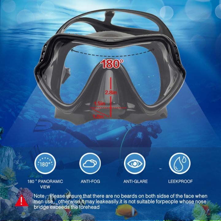 ขายดีแบบมืออาชีพสำหรับการดำน้ำลึก-s-ชุดอุปกรณ์ดำน้ำตื้นกระโปรงซิลิโคนอุปกรณ์ในสระว่ายน้ำแว่นตาป้องกันหมอก