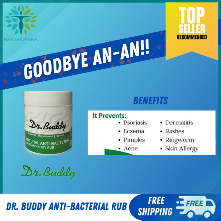 1 Pc DR. BUDDY Natural Anti Bacterial Face and Body Rub 50g Cures All