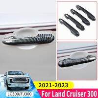 For Toyota Land Cruiser 300 2021 2022 2023 Outside Door Handles Decoration LC300 Exterior Upgraded Essories Chrome Tuning