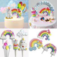 【CW】№  Unicorn Egg Flags Kids Birthday Wedding Supplies