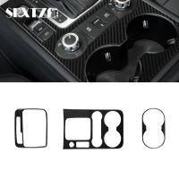 、‘】【’ Lhd For Volkswagen Vw Touareg 2011-2018 Gear Shift Panel Water Cup Holder Cover Trim Sticker Decal Car Interior Accessories