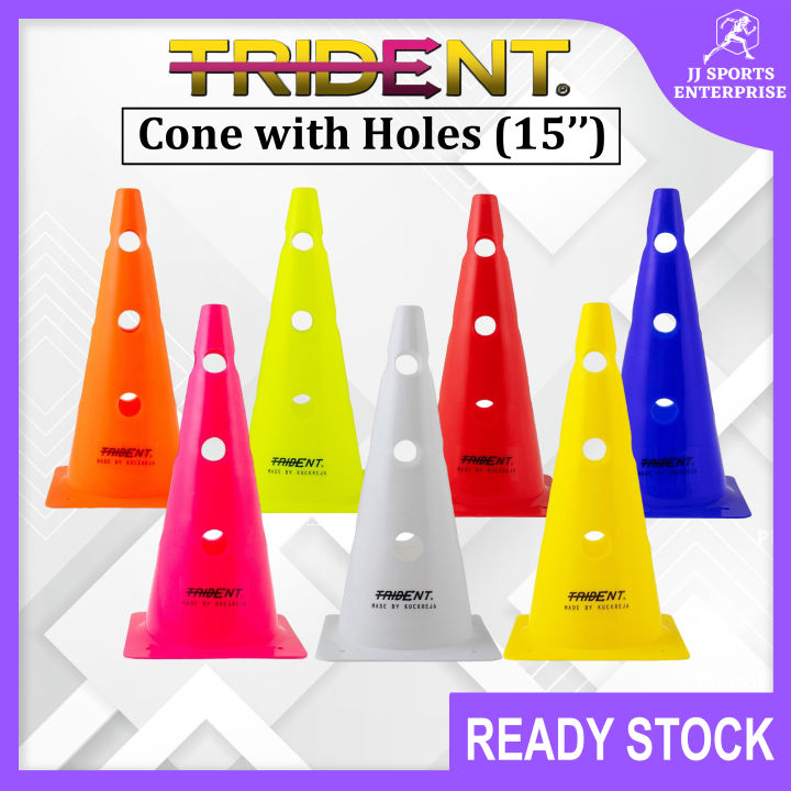 Trident Training Cone With Holes 15” Agility Speed Markers Cone Kon ...