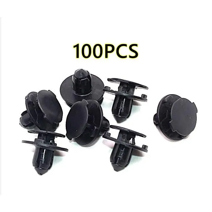 100pcs Car Clip Bumper Fastener Klip Kereta X70 Engine Bay Cover Clip
