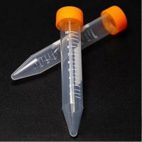 【YF】∏■  100Pcs/Lot 10ml Plastic centrifuge Microcentrifuge Sharp-bottomed/Cone with screw cap Test Sample Vials