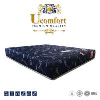 UCOMFORT รุ่น ที่นอนฟองน้ำอัดแน่น นุ่มแน่น ไม่ปวดหลัง หุ้มผ้านุ่มกันไรฝุ่น (แถมหมอนหนุนและหมอนข้าง)