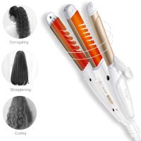 【LZ】❄✑  Alisador de cabelo multifunções 3 em 1 alisamento e ondulação ferramentas de estilo Flat Iron presente de Natal novo 2021