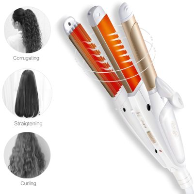 2021 New Hair Straightener Multifunction 3 In 1 Hair Straightening Curling Iron Hair Flat Iron Styling Tools Christmas Gift