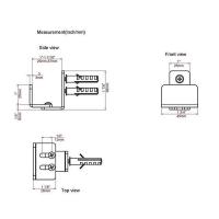 Adjustable Carbon Steel Wall Guide Slotted Swing Stopper Door Wall Barn Mounted Screws Anchors Sliding B7S5