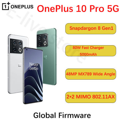 Global Firmware OnePlus 10 Pro 10pro 5G  Smartphone 12GB Ram 256GB Rom Snapdragon 8 Gen 1 mobile phones 80W Fast Charging 5000mAh  Android 12
