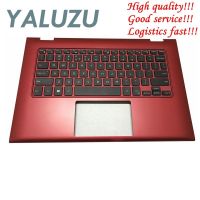 Newprodectscoming YALUZU laptop cover for Dell Inspiron 13-7000 13-7347 7347 7348 7352 7359 7353 Palmrest Upper Case red color US English keyboard