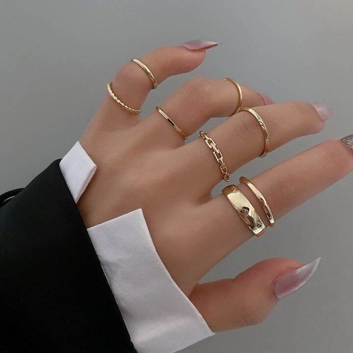 hot-punk-gold-color-chain-set-of-rings-for-teens-women-fashion-hollow-opening-finger-rings-gift-2022-wedding-jewelry-party