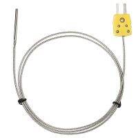 FLOWERF TL1004 โพรบชนิด K Thermocouple หัววัดโลหะ 0 °C ~ 500 °C (32 °F ~ 932 °F) หัววัดเซ็นเซอร์ชนิด K ทนความร้อนทน ตัวเชื่อมต่อขนาดเล็ก เซ็นเซอร์หัววัดอุณหภูมิ การใช้งานอุณหภูมิ