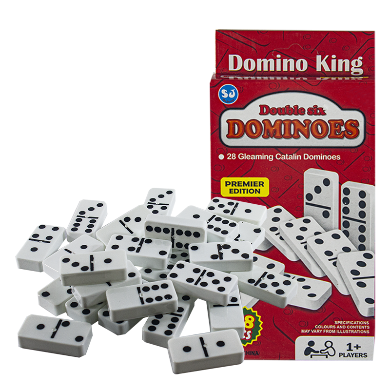 Miniature Size Dominoes Set of 28 Miniature Dominoes Double Six Color Dot 