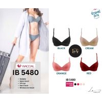 Wacoal Mood Travel เสื้อชั้นในไร้สาย 3/4 Cup Bra IB 5480 xd